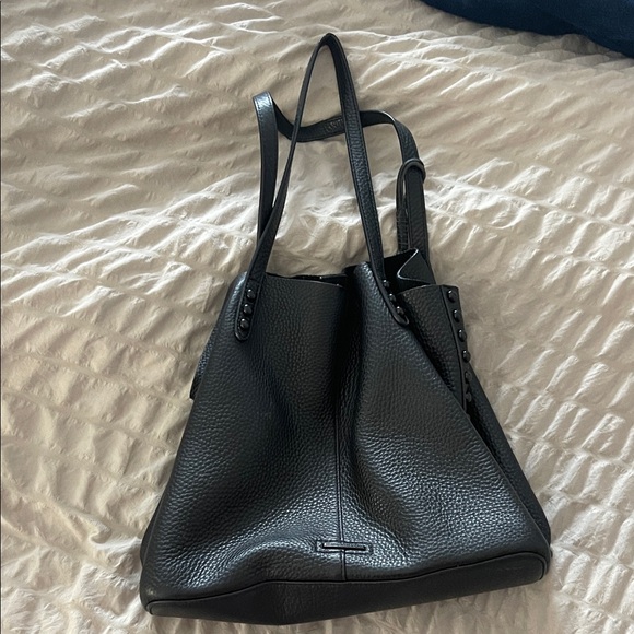 Rebecca Minkoff Black Leather Tote Bag - Picture 4 of 6
